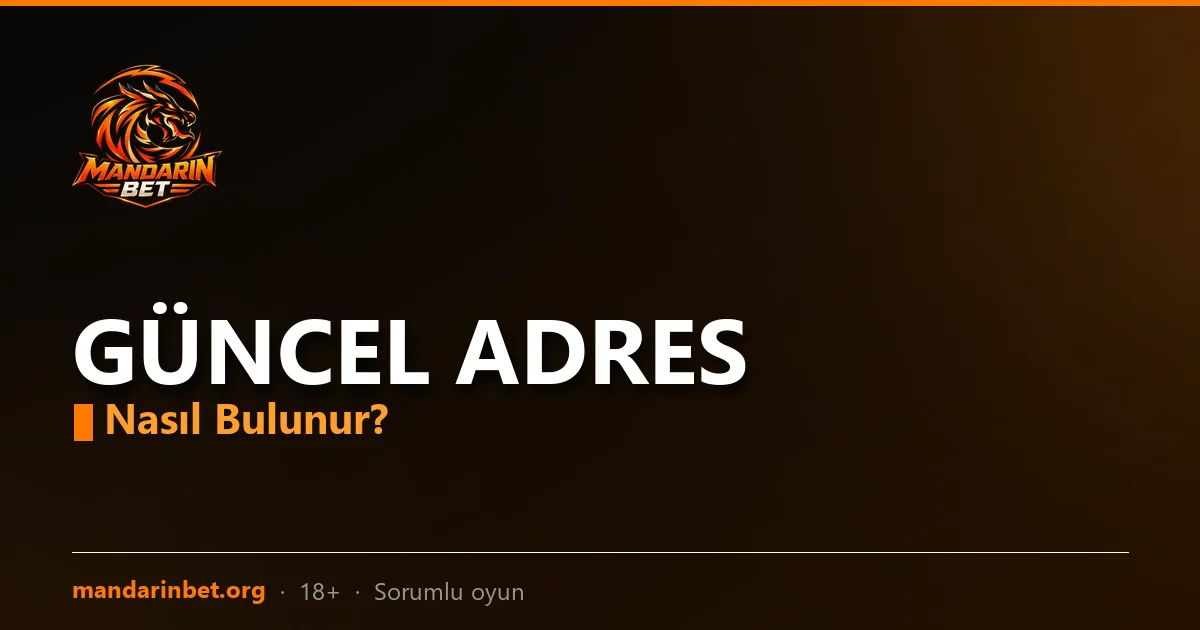 Mandarinbet güncel adres doğrulama görseli