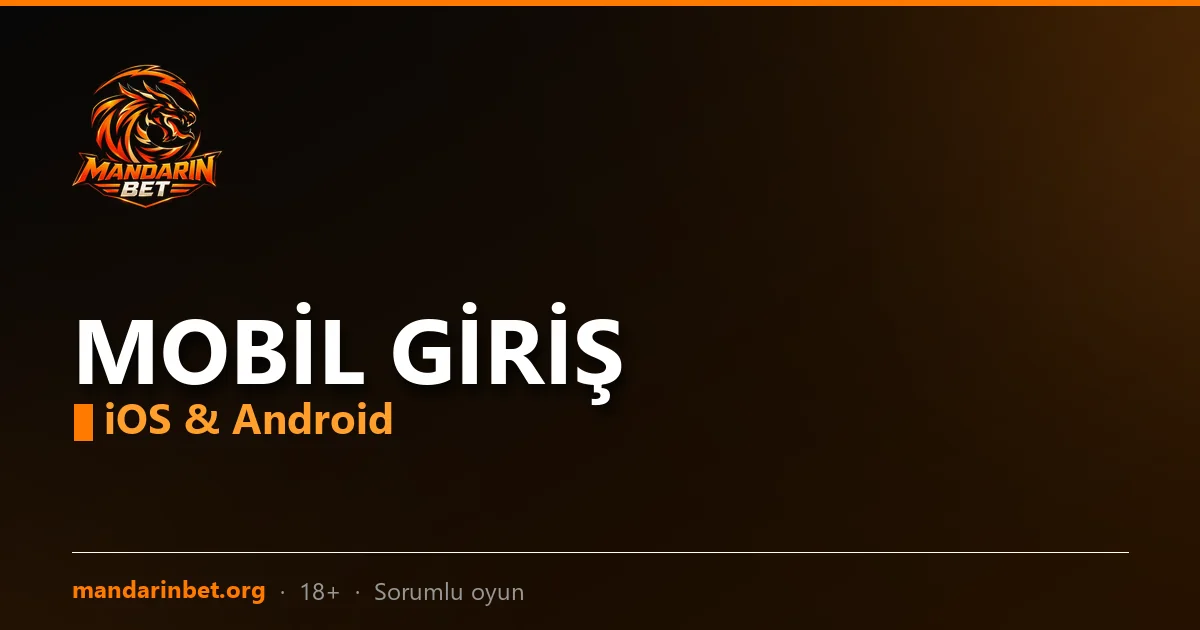 Mandarinbet mobil giriş görseli