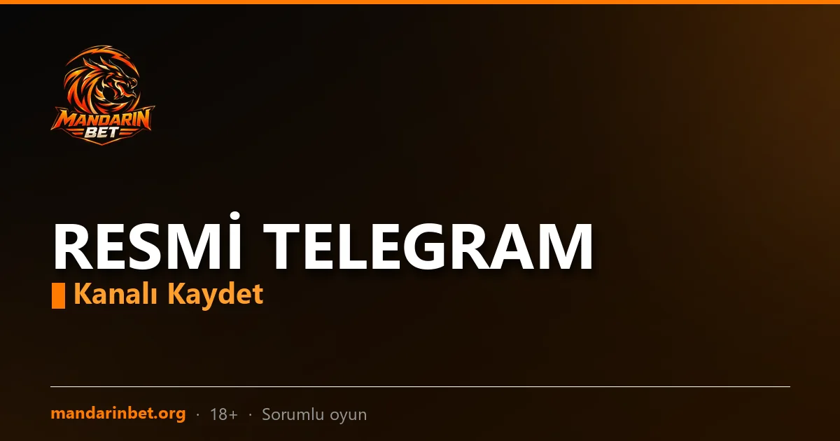Mandarinbet resmi Telegram kanalı görseli